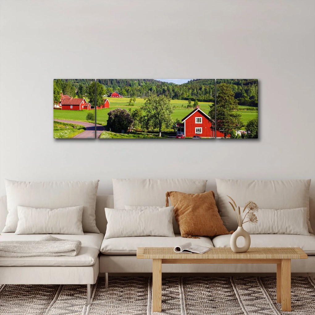 Obraz wsi (170x50 cm)