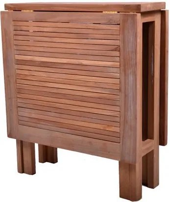 Stół drewniany ogrodowy składany DIVERO z drewna teakowego