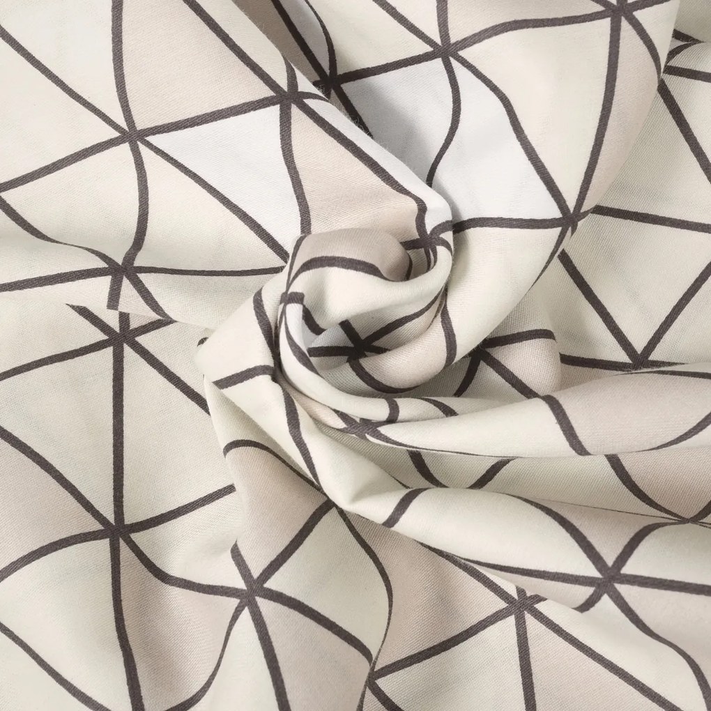 Matex Pościel satynowa Trójkąty, 140 x 200 cm, 70 x 90 cm