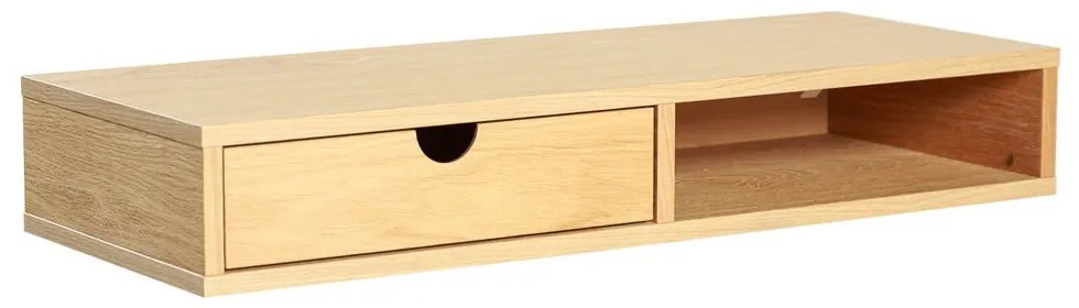 Naturalna szafka nocna w dekorze dębu z półką Farsta – Woodman