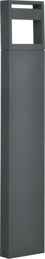 Outsunny Lampa Ogrodowa LED Regulowana Wodoodporna IP65 Oświetlenie Drogowe | Aosom PL