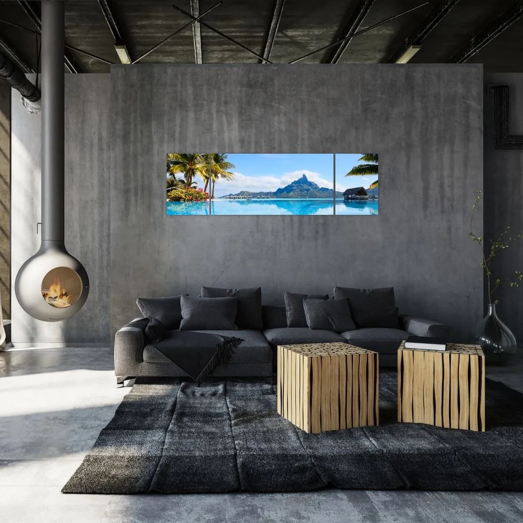 Obraz  - Bora-Bora, Polinezja Francuska (170x50 cm)