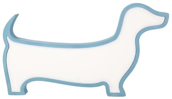 LED Dziecięca lampka biurkowa DOG LED/12W/230V niebieska