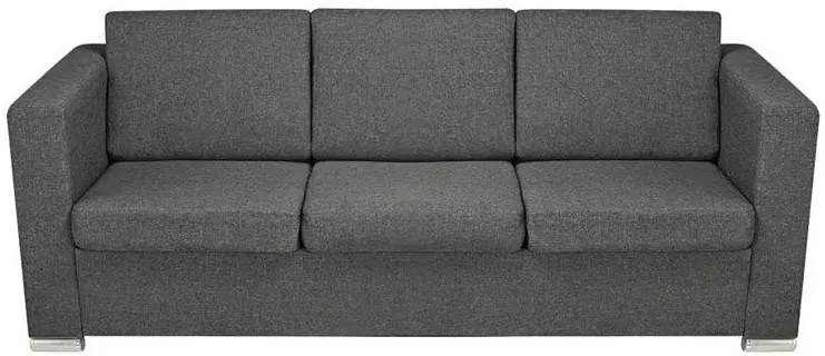 Minimalistyczny zestaw wypoczynkowy Telva 2X - Ciemnoszary