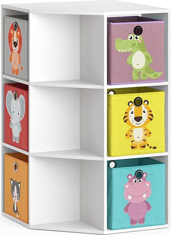 Półka dla dzieci biały 64x64x107.8 luigi