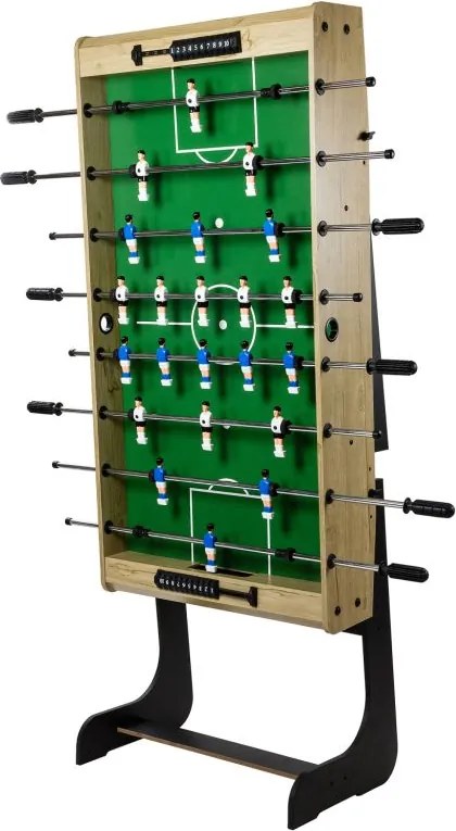 Piłkarzyki stół piłkarski BELFAST 121 x 101 x 79 cm jasne drewo