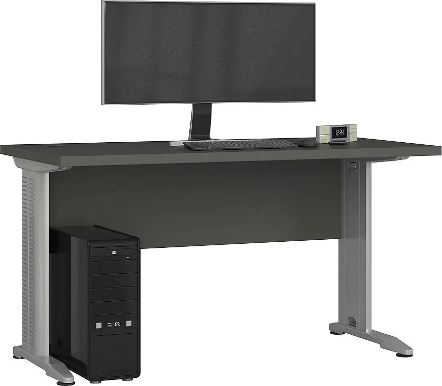 Biurko AKORD BM135 Grafit Szary 135 cm kolor Grafit Szary mat 135x60x76 cm