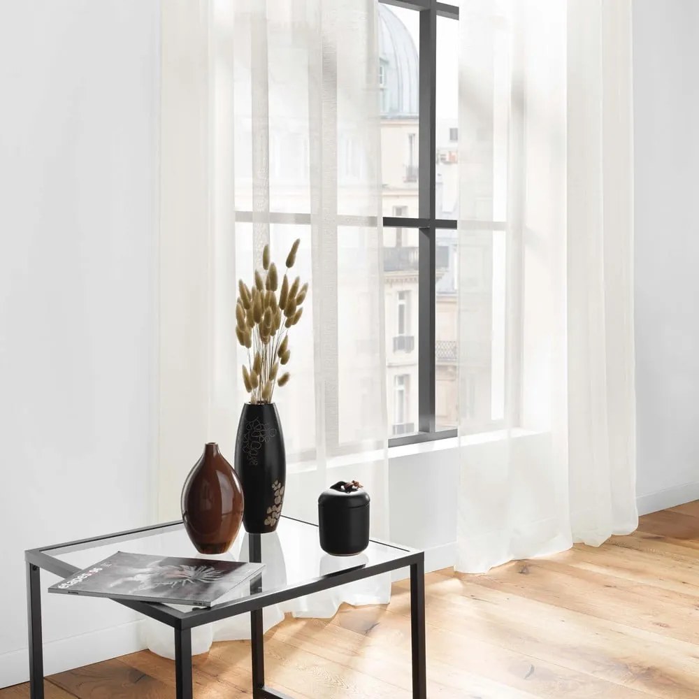 Kremowa firanka z woalu 140x240 cm Lissea – douceur d'intérieur