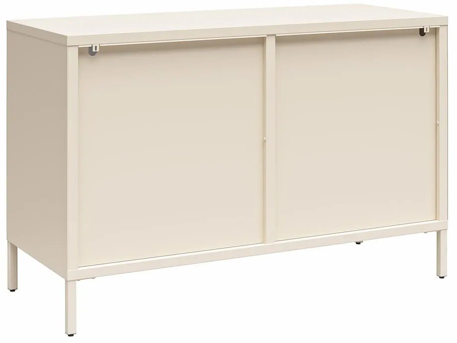 Kremowa metalowa witryna 100x64x40 cm Luna – Støraa