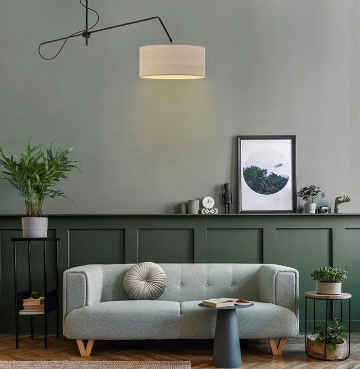 Okrągła lampa wisząca fornirowa loft B3-M53