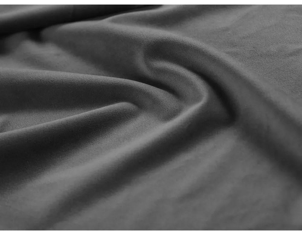Szare tapicerowane łóżko dwuosobowe ze schowkiem ze stelażem 160x200 cm Libera – Windsor &amp; Co Sofas