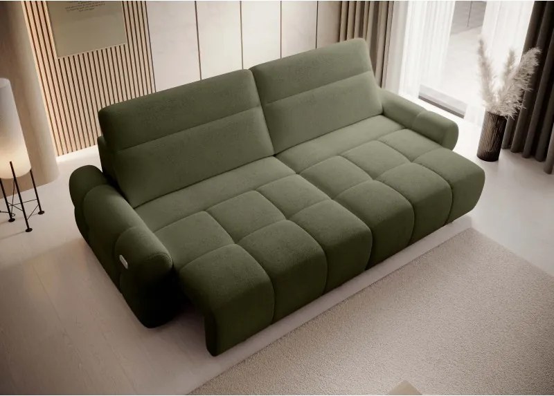 Sofa MATEO z funkcją RELAX i elektryczną regulacji siedziska tkanina PERFECT HARMONY 39 WERSAL