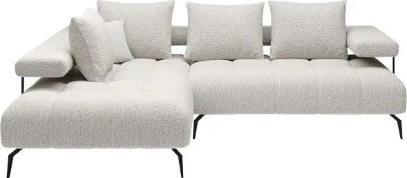 Narożnik MAGNETIC L układ L Lewostronny elektryczna regulacja siedziska tkanina KANSAS WERSAL