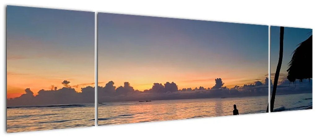 Obraz kobiety na plaży (170x50 cm)