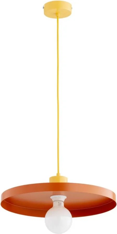 Žyrandol na lince ETERI 1xE27/15W/230V miedziany/żółty