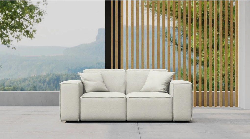 Sofa ogrodowa dwuosobowa MALIBU, tkanina Odyssey, Kremowy