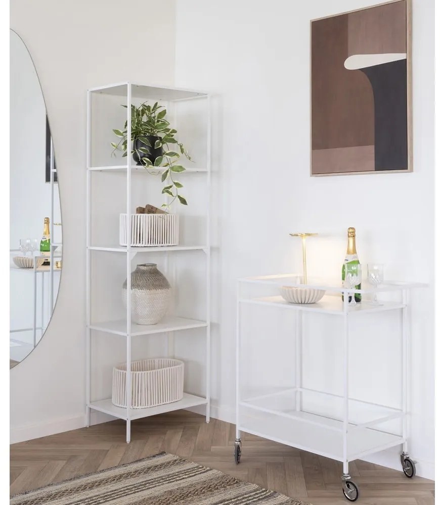 Metalowy barek na kółkach 40x68 cm Vita – House Nordic