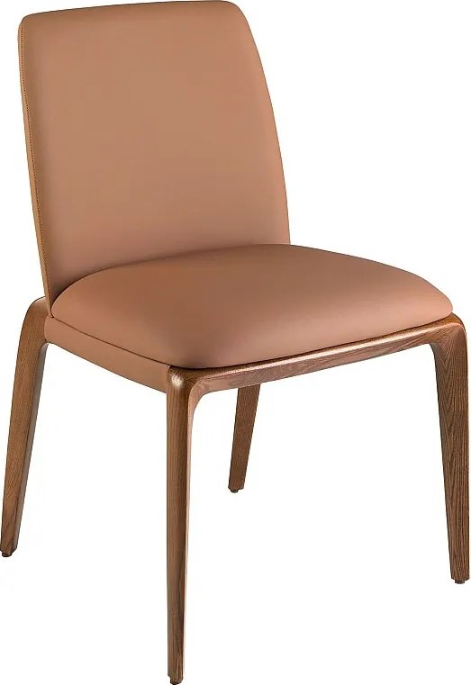 Brązowe krzesło z ekoskóry 4135 ANGEL CERDA