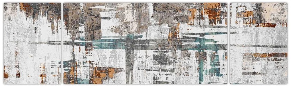 Obraz - Abstrakcyjne pociągnięcia (170x50 cm)
