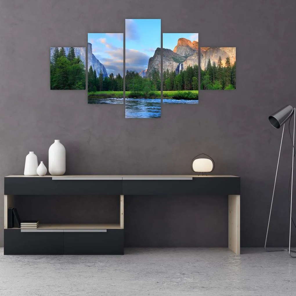 Obraz dzikiego górskiego krajobrazu (125x70 cm)
