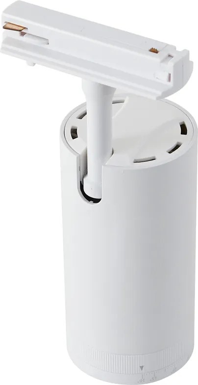 Nowoczesny reflektor biały do systemu szynowego 1-fazowego z diodą LED, obrotowy i przechylny - Iconic Zoom