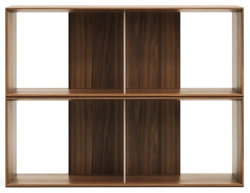 Modułowy system półek w dekorze orzecha 2 szt. 101x76 cm Litto – Kave Home