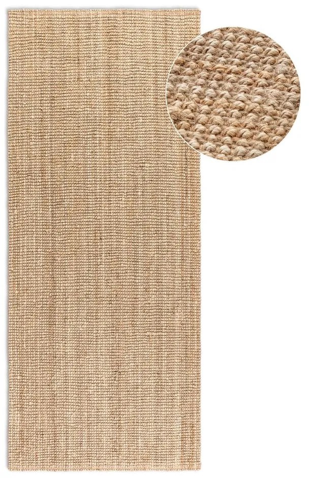 Naturalny chodnik z juty 80x200 cm Bouclé – Hanse Home