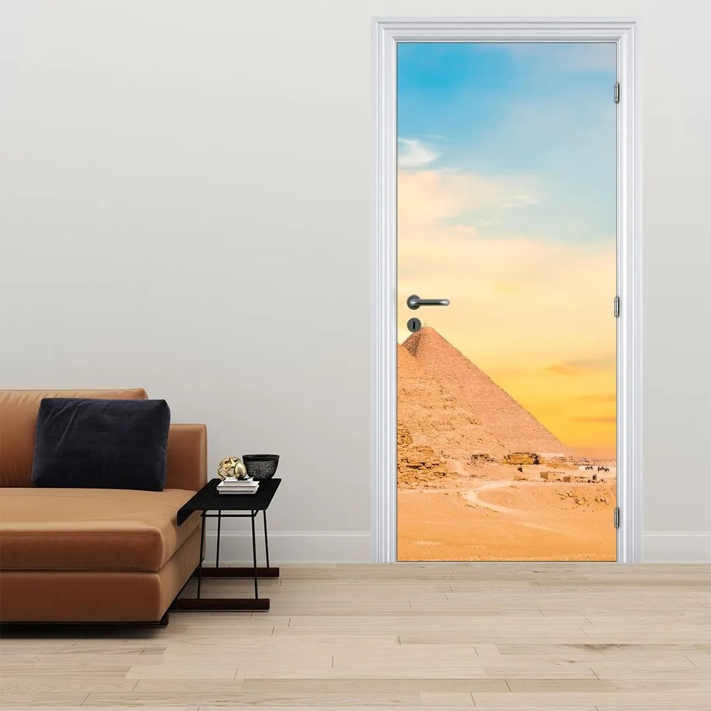 Fototapeta na drzwi - Egipskie piramidy (95x205cm)