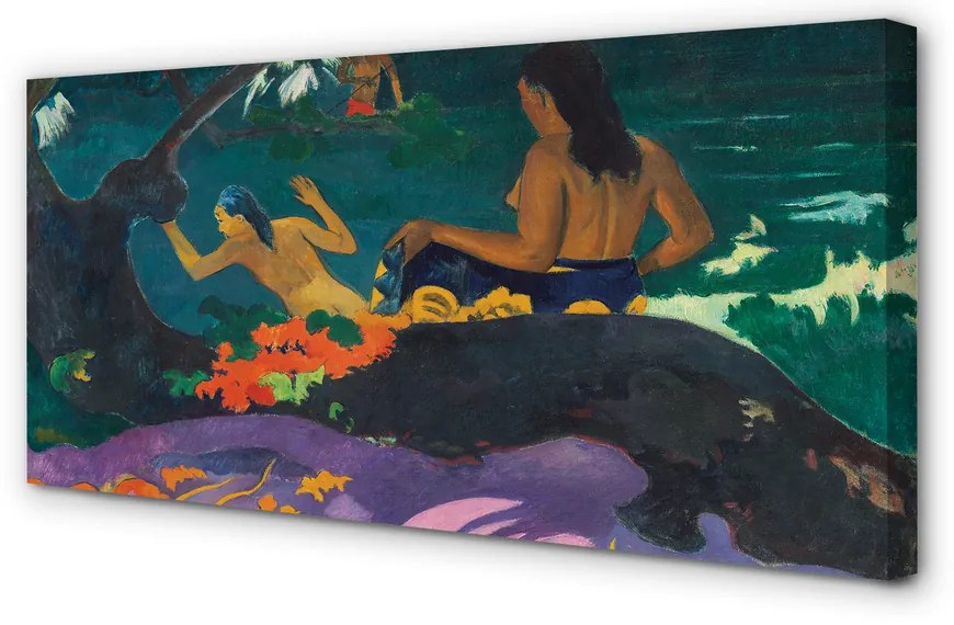 Obraz drukowany na płótnie Fatata te Miti (Nad morzem) - Paul Gauguin