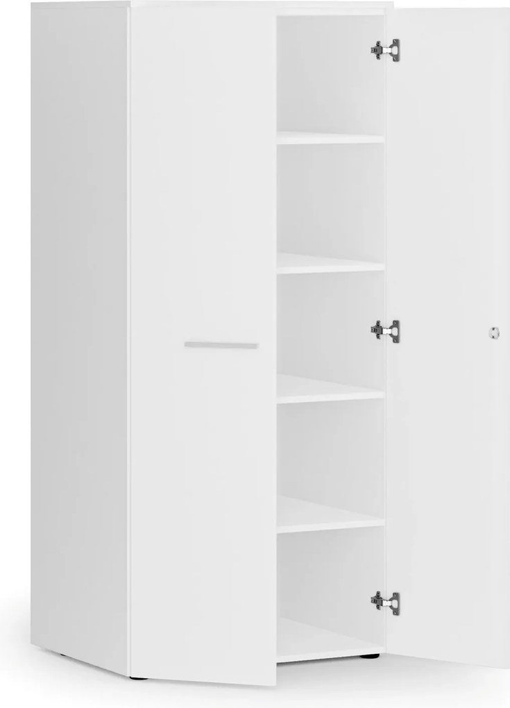 Szafa biurowa z drzwiami PRIMO WHITE, 1781 x 800 x 600 mm, biały