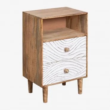Stolik Nocny 35x30 Cm Z Drewna Mango Myanna Drewno Mango - Sklum