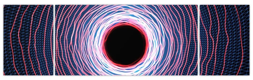 Obraz abstrakcji koła (170x50 cm)