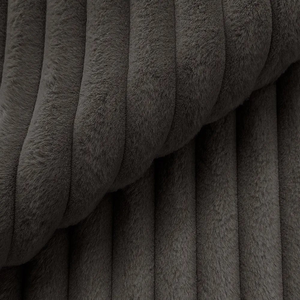 Ciemnoszary sztruksowy narożnik (lewostronny/w kształcie litery U) Justin – Ropez