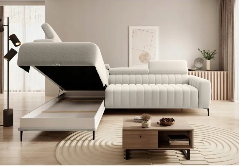 Narożnik GANDI 160 Lewostronny system włoski Salvador 01 Beżowy WERSAL