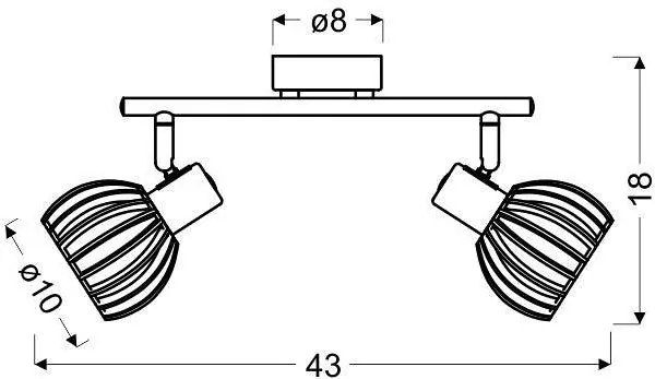 Biała lampa sufitowa do salonu - K090 P1-A81