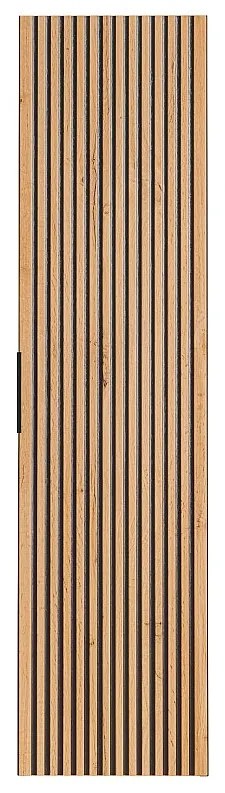 Słupek łazienkowy wiszący - Naturalny jasny i czarny - wys. 140 cm - MADELA