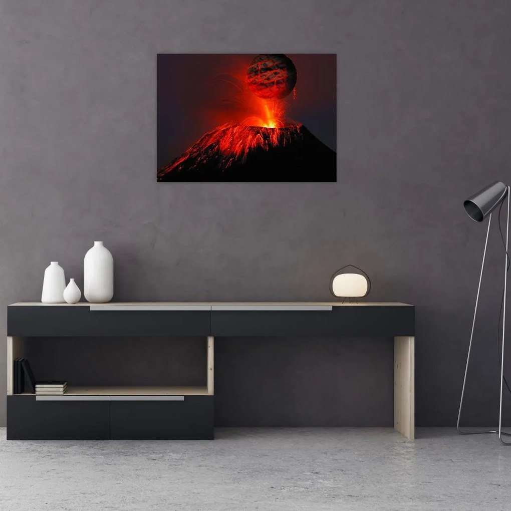 Obraz wulkanu (70x50 cm)