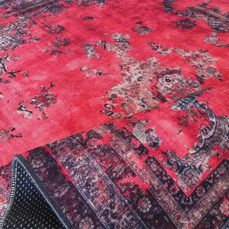 Czerwony dywan w stylu vintage P5-E18