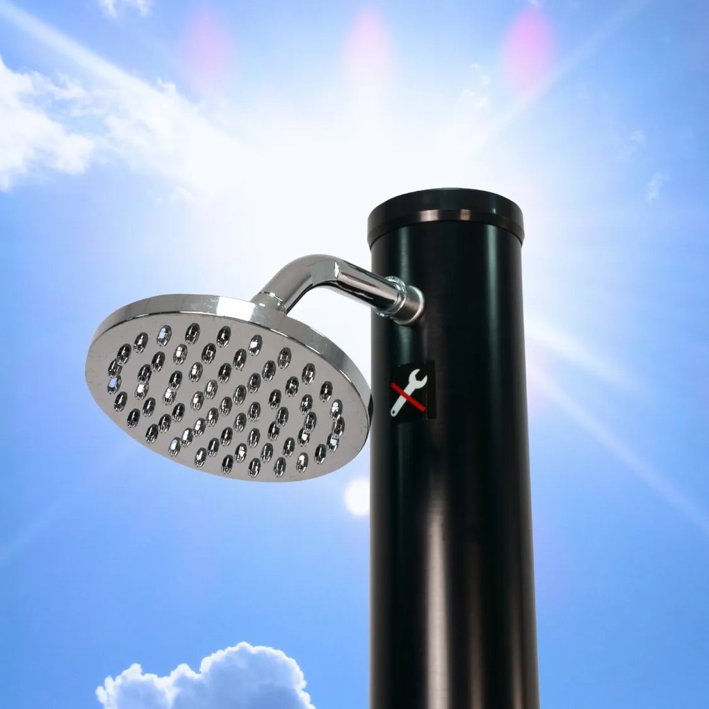 Prysznic solarny DELFINA, 20l, czarna Jurhan