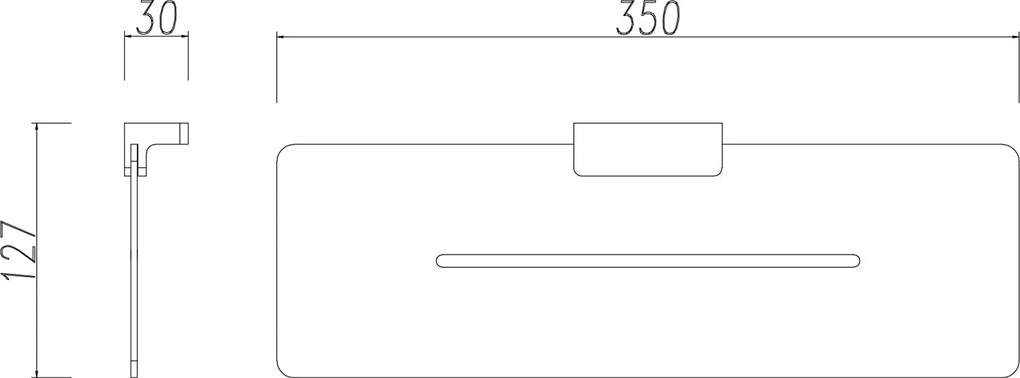Półka łazienkowa BERNSTEIN DA603