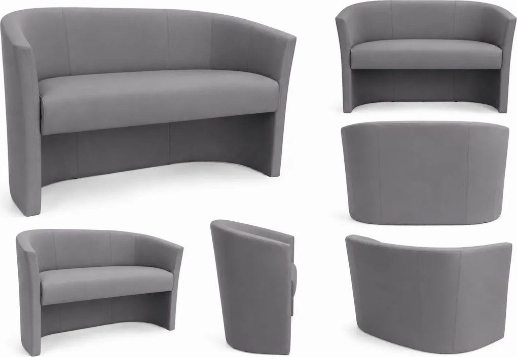 Sofa CLUB tapicerowana tkanina Eko-skóra : Kolor tkaniny - EKO-SKÓRA - 22D, Typ tkaniny - Eko-skóra