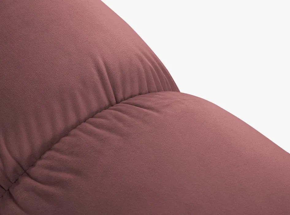 Sofa 2-osobowa modułowa Bellis róż velwet od Micadoni