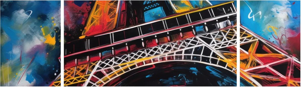 Obraz - Obraz wieży Eiffla II. (170x50 cm)