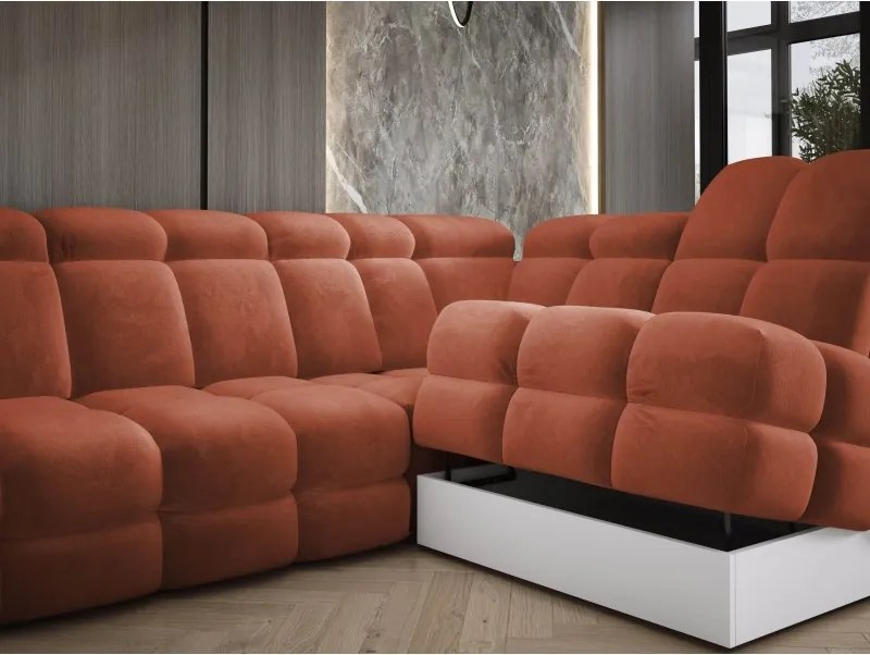 Narożnik TOLLO XL Lewostronny Elektryczna regulacja Tkanina SALVADOR 07 WERSAL