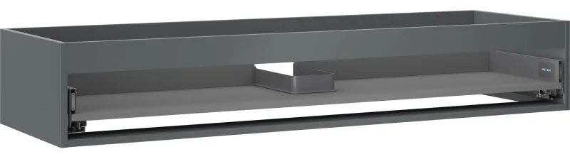 Mexen Box-A korpus szafki podumywalkowej 140 cm, 1 szuflada, grafit mat - 91AX0-1400-235-1-66