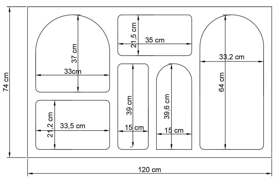 Biała wielopoziomowa półka 120 cm Lorin – Kalune Design