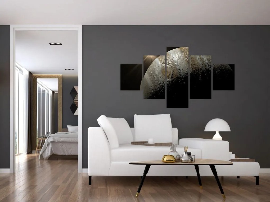 Obraz planety w kosmosie (125x70 cm)