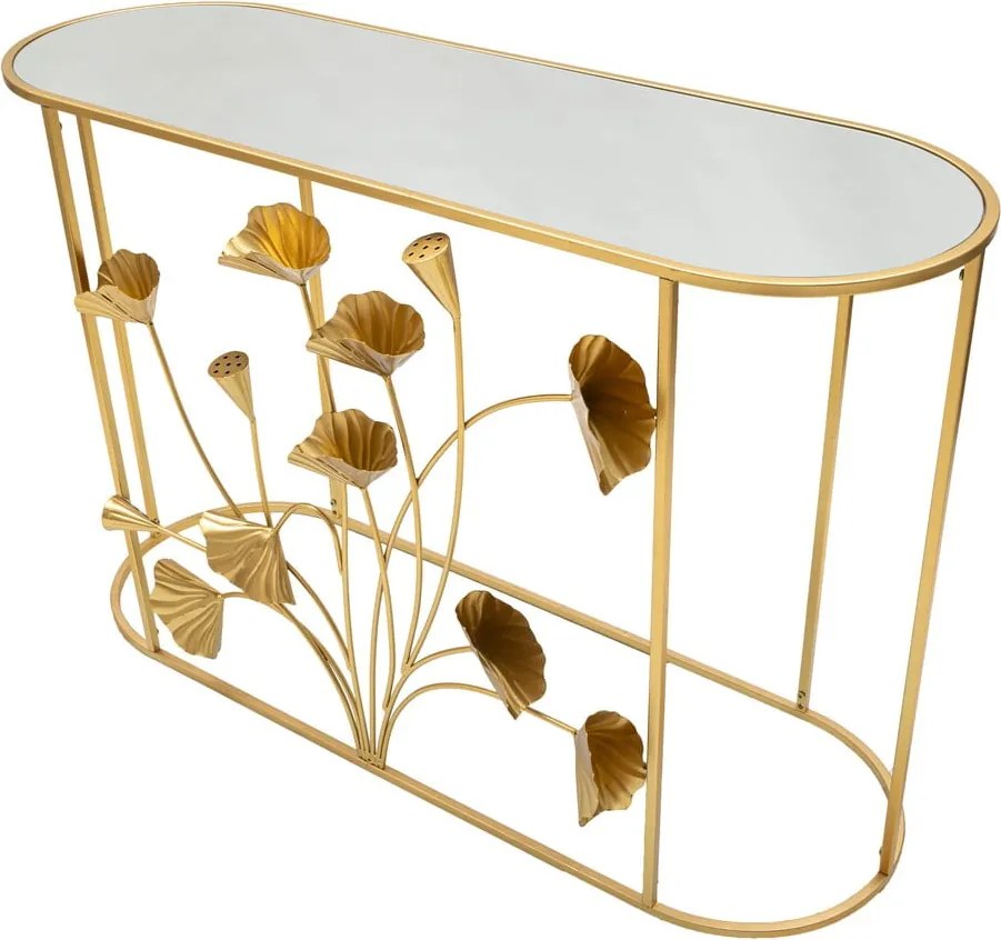 Konsola w kolorze złota 40x120 cm Flow – Mauro Ferretti