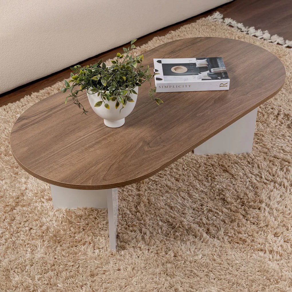 Stolik kawowy Sable Walnut White