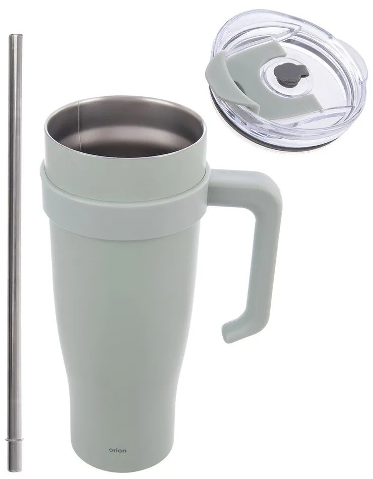 Szałwiowy kubek termiczny ze słomką 1,2 l Termo – Orion